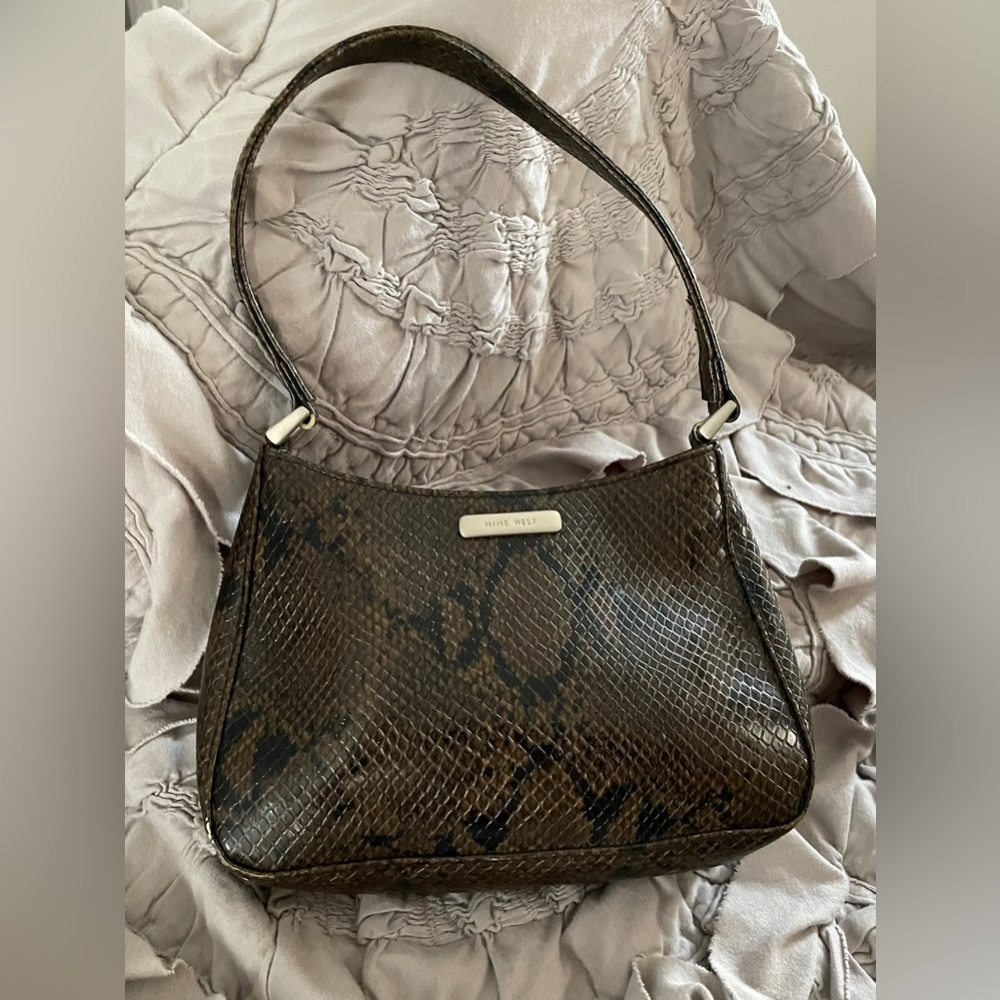 Y2K Nine West Purse faux Snake Skin